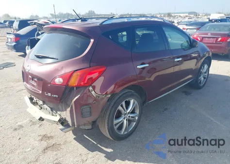 2009 Nissan Murano Le z USA, uszkodzony, nr VIN JN8AZ18W49W102165